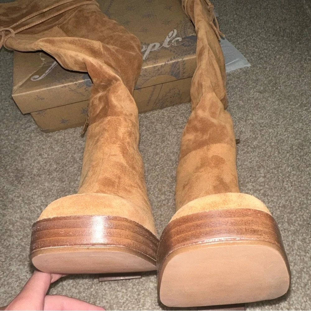 FREE PEOPLE OTK Leather Boots